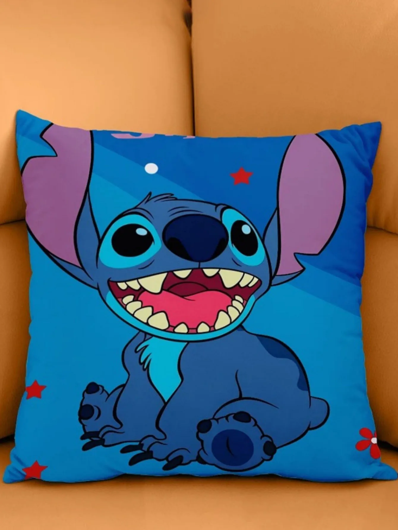 1개 애니메이션 피규어 스티치 양면 인쇄 베개 커버 귀여운 스티치 베개 베개 커버 14+ 방 인테리어 장식 크리스마스 선물