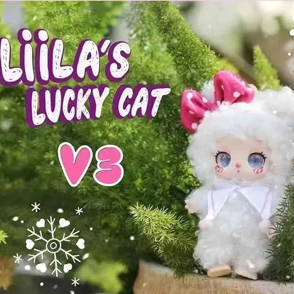 Liila Bunny الجيل الثالث من حيوانات محشوة رائعة وقابلة للجمع مع ملابس موسمية، ألوان مختلطة