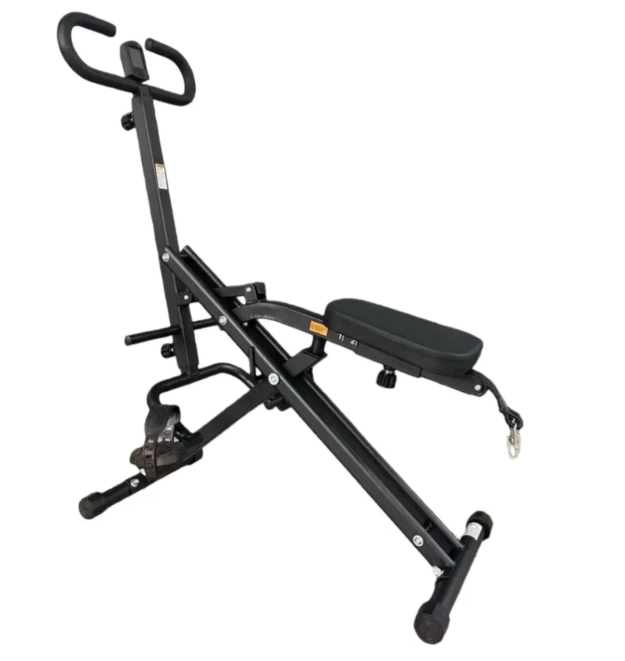 Multifunctional Cardio Trainer Foldable Power Rider Row-N-Ride Glute & Leg Trainer Squat Assist Rower for Home Aerobic Fitnesspr