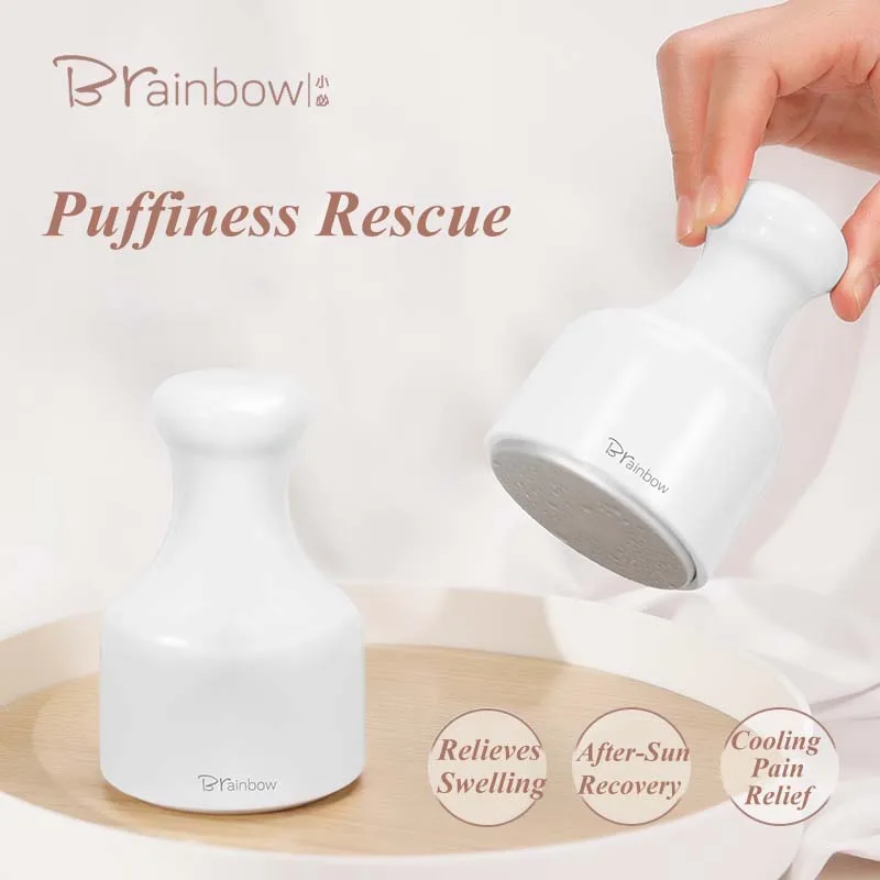 Brainbow Face Ice Cooler Roller Ice Compress Hammer Beauty Care Quick Cooling for Redness Relief  Swelling Elimination Ice Ball