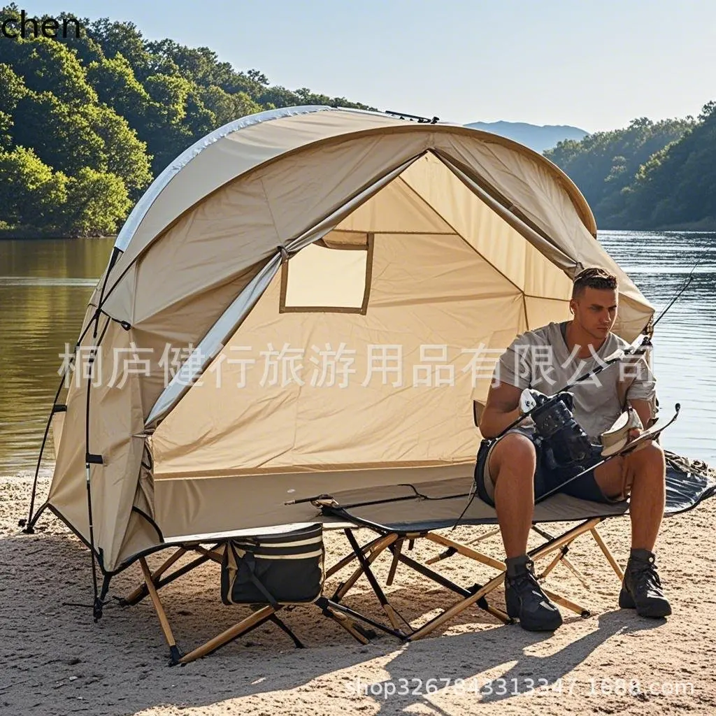 Hxl 2-in-1 off-ground tent- freestanding single backpacking camping tent