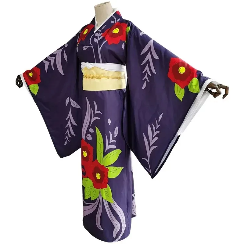 

DY20Anime Demon Slayer Kimetsu no Yaiba Cosplay Costume Tamayo Uniform Kimono Halloween Carnival Party Clothes Outfit Suit25