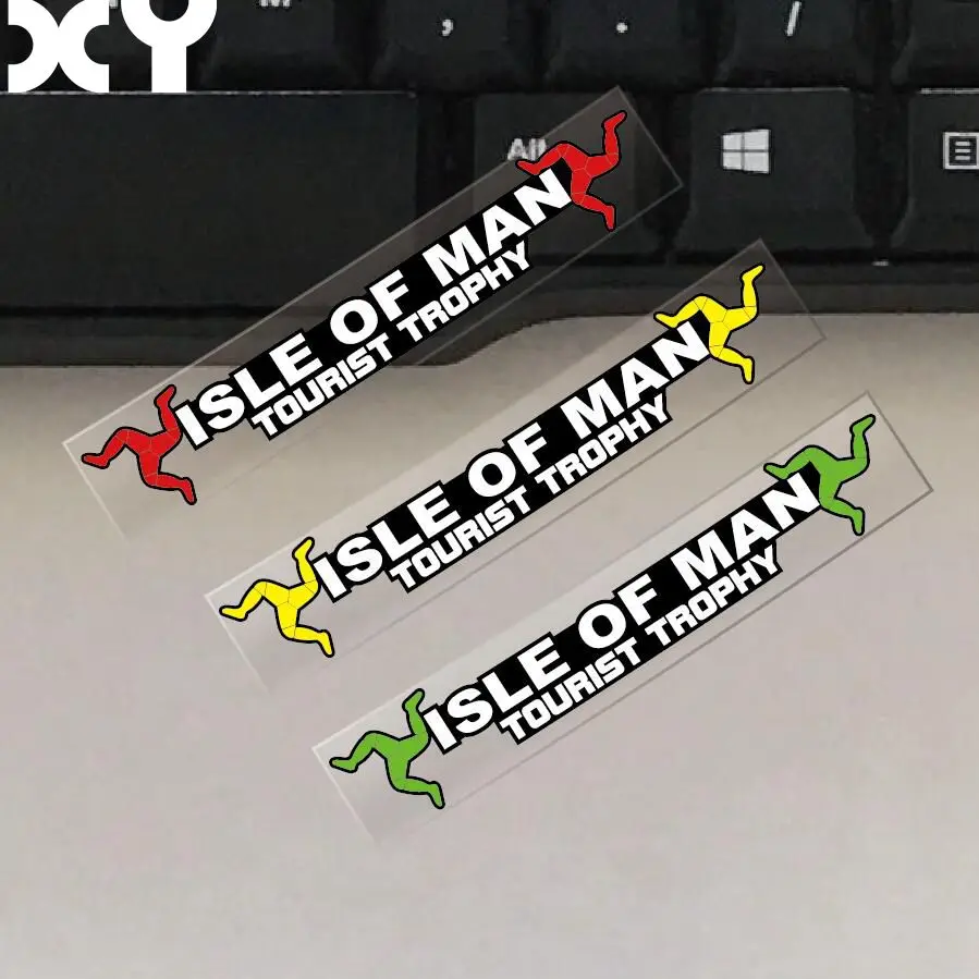 

1pc Isle of Man TT Reflective Waterproof Vinyl Stickers For Motorcycle Helmet Bike Car Decor
