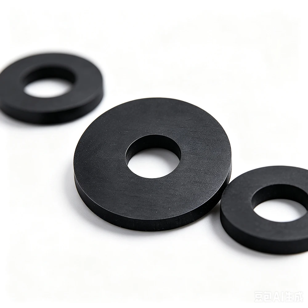 100Pcs M2-M5 Rubber  O-ring Flat Washer Seal Gasket For Screw Pipe Hardware Fitting  Leak Proof Waterproof Shock Absorbing