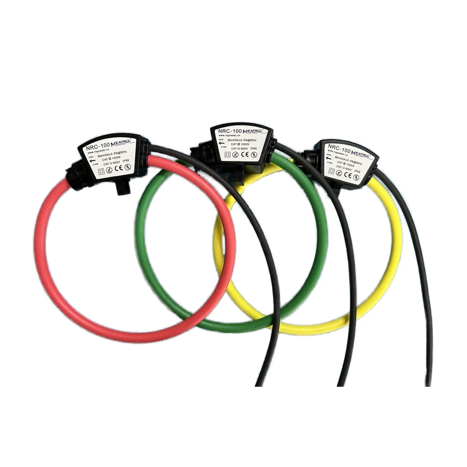 Electrical Measurement and Monitoring Flexible Rogowski Coil Clamp Sensor AC Current Transformer