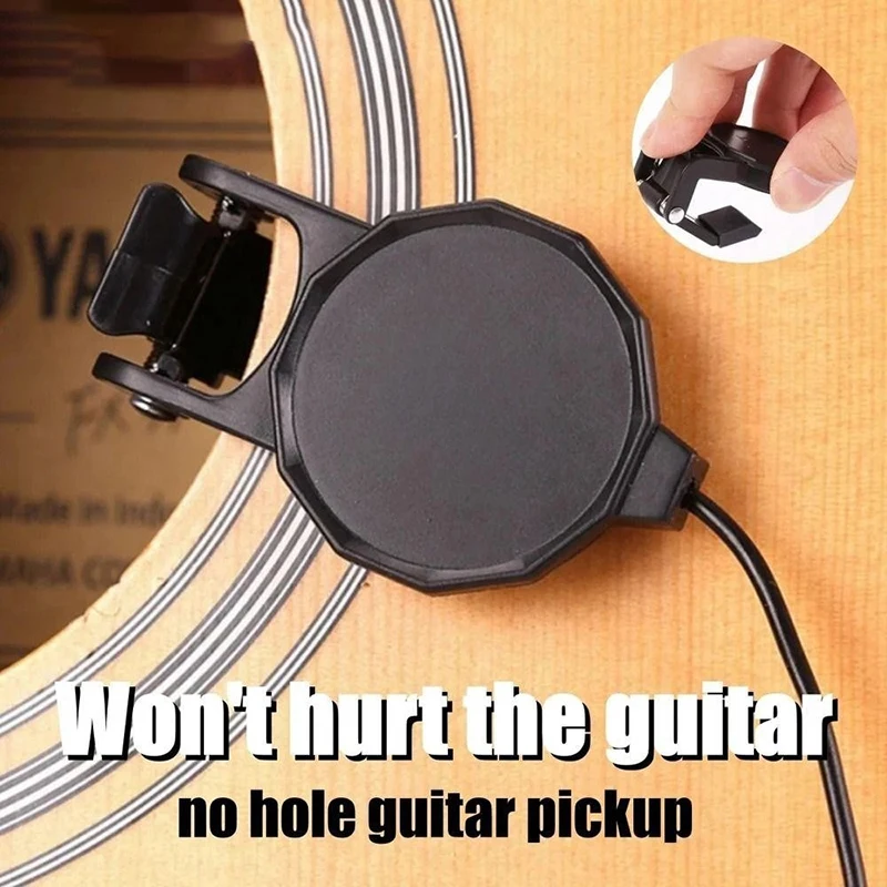 Audio Jack Clip On Pickup For Acoustic Guitar\Mandolin\Bouzouki\Violin\Banjo\Ukulele Length 2.5 M Sound Pickup Instrument Access