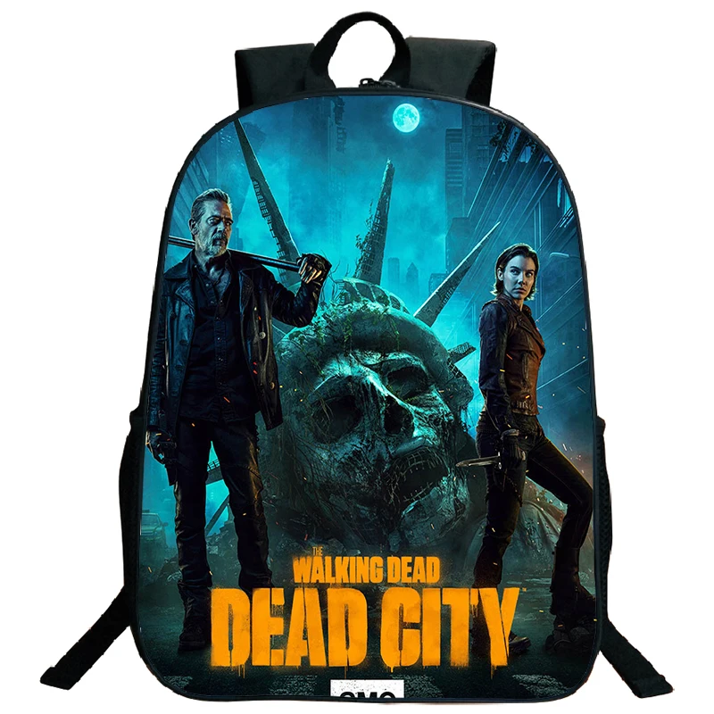 

Horror TV Show The Walking Dead Backpack Men Fashion Rucksack Schoolbag for College School Students Bookbag 16 Inch Laptop Bags