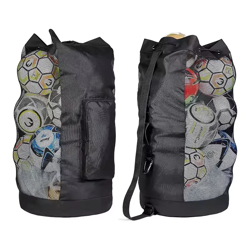 

Heavy Duty XL Soccer Mesh Equipment Ball Bag Adjustable Shoulder Strap Design Sports Equipment Cover