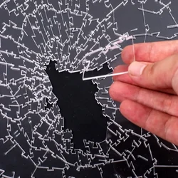 Acrylic Broken Glass Jigsaw Puzzle Impossible Challenge Puzzle Toys Adult Toys Geometric Shape Puzzle 10 Levels Children Gift