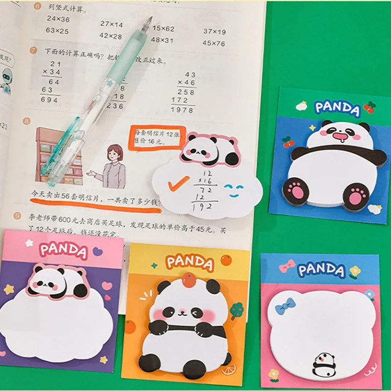 Kawaii Paper Sticky Notes Creative Notepad Memo Pads Office School Cute Stationery Adhesive Stickers Posted it Sticky Note Pads