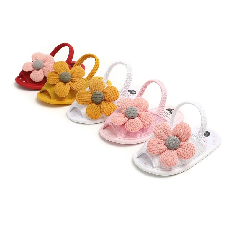 New Summer Sunflower Kids Sandals Soft Bottom Baby Toddler Shoes 0-18Months Baby Girls Baby Shoes Girls Baby shoe