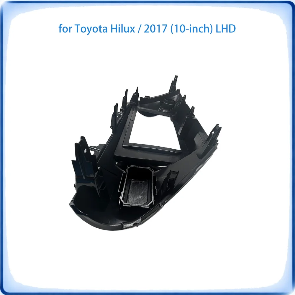 Car Radio Fascia Frame For Toyota Hilux 2017 10 inch LHD Stereo Panel With Canbus Decoder & Wiring Harness