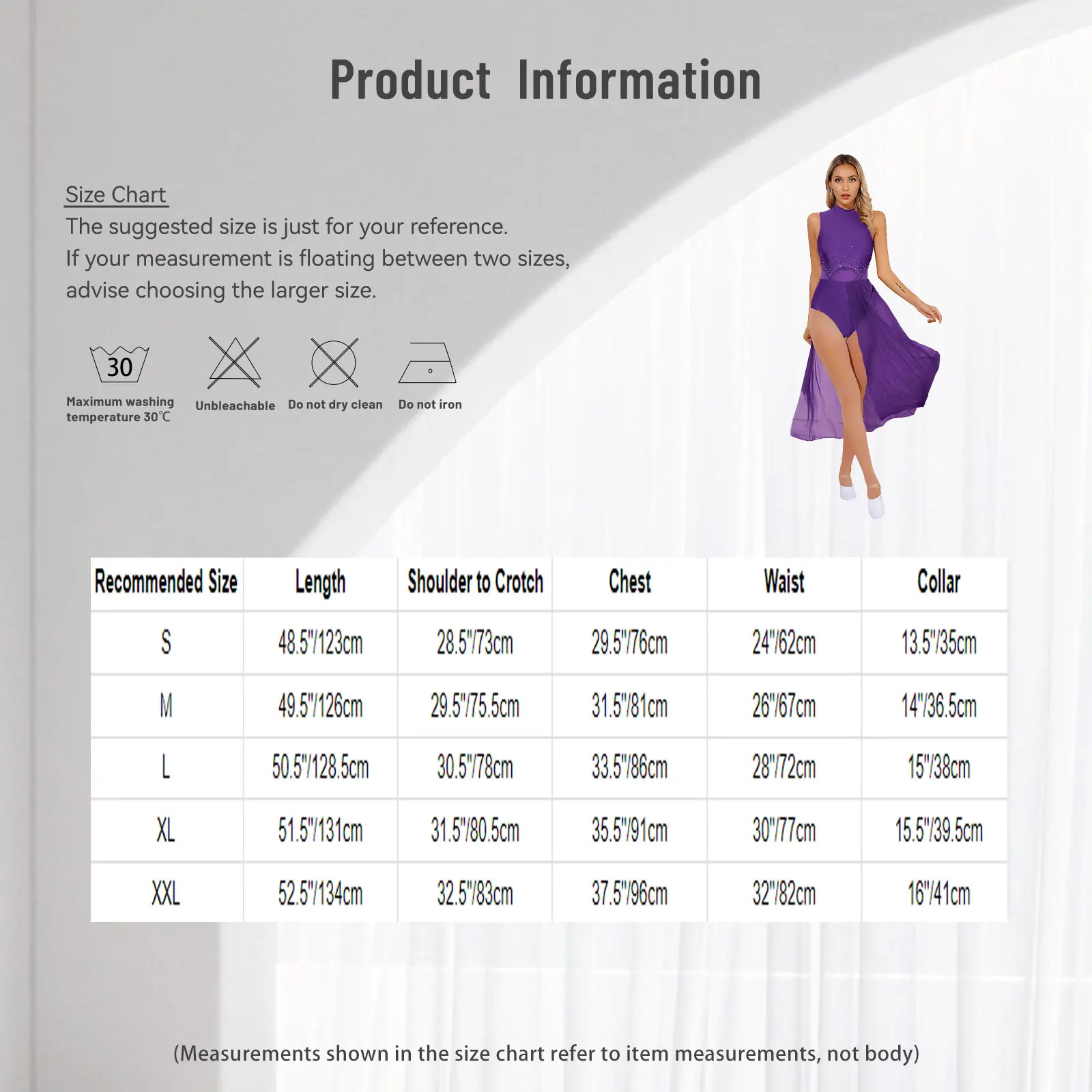فستان رقص غنائي حديث للسيدات، زي أداء الباليه، كتلة الألوان، رقبة وهمية، فتحة خلفية، بدون أكمام، فساتين ماكسي سبليت