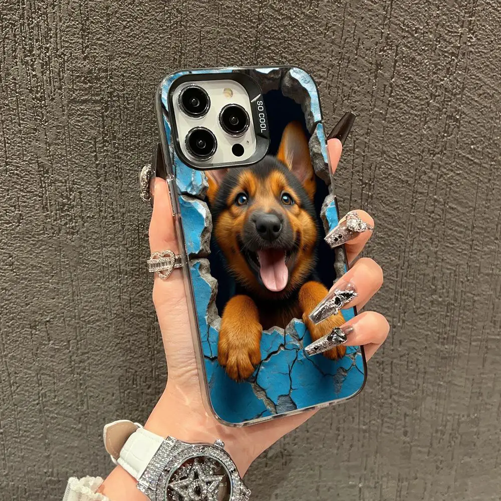 

Lovely dog Phone Case case for iPhone17 16 15 14 13 12 11 Pro/ Max/Plus shock-proof rear cover anti-fingerprint