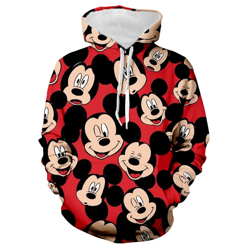 Mickey Minnie Cartoon 2024 Fashion Unisex Spring New Style 3D Printed Kids Hoodies Women\'s Tops Street Style Casual Hoodies y2k