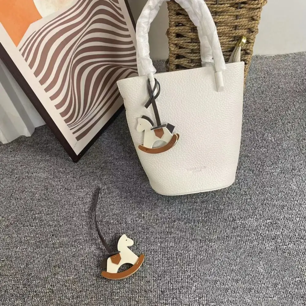 

Durable PU Leather Horse Bag Pendant Lanyard Pony Animal Purse Hanging Pendants Gift Cute Bag Pendants DIY Bag Accessories