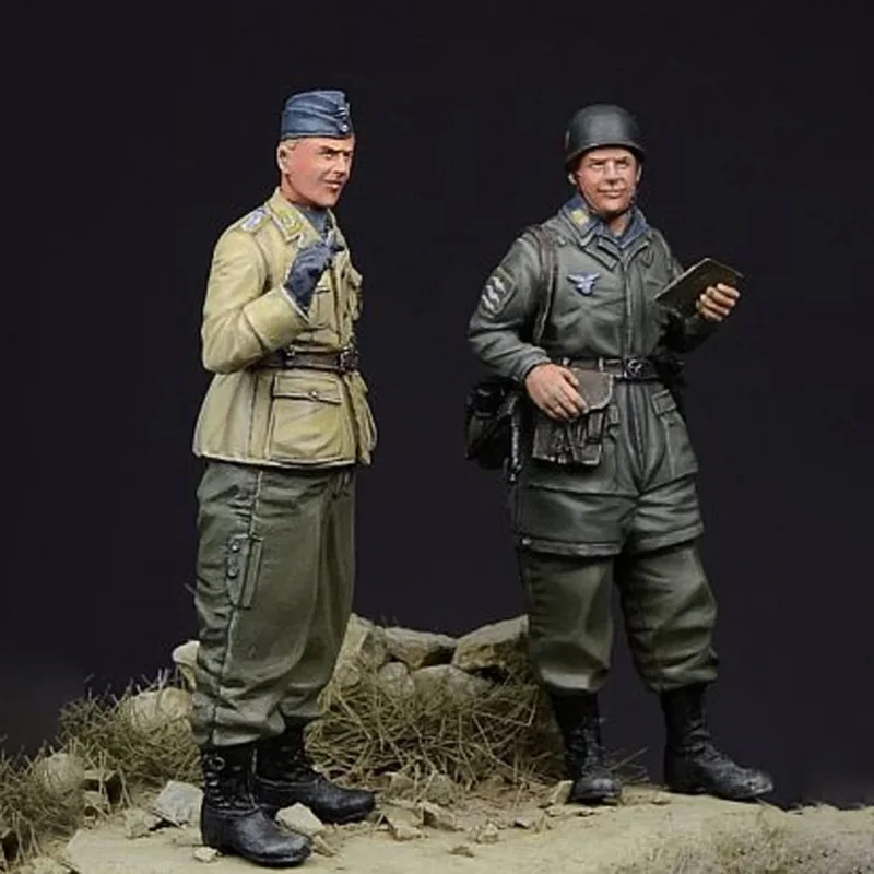 Modello soldato 1/35 II - Tema - Tripola per 2 persone fatta a mano, smontato e non verniciato