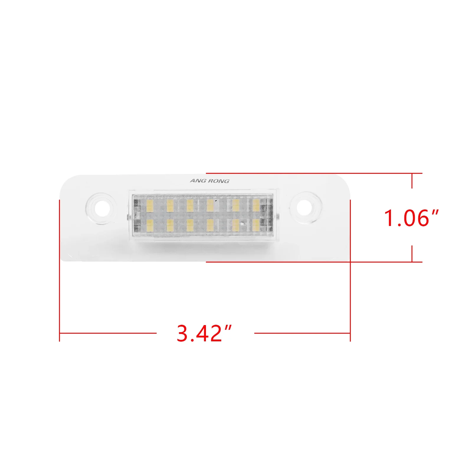 2x Luce targa a LED bianca per Ford Fiesta MK5 MK6 V VI 01-08 / Mondeo II 1996-2000 / Fusion 02-12 Luce targa posteriore