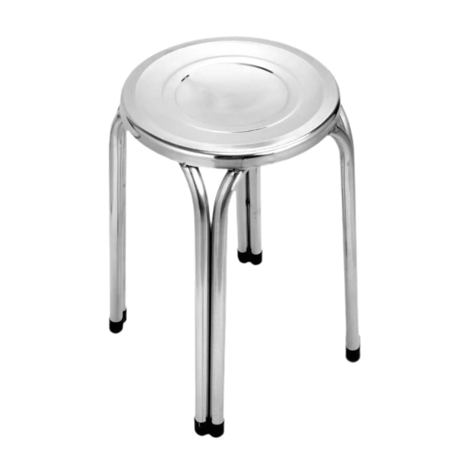 Stacking Stool Stainless Steel Stackable Backless for Kids and Adults Metal Stool for Home Indoor Outdoor Living Room Office