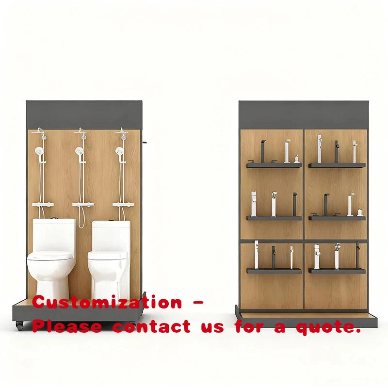 

custom.Custom Showroom Metal Display Rack Shower Faucet Display Stand Bathroom Rack Factory Price