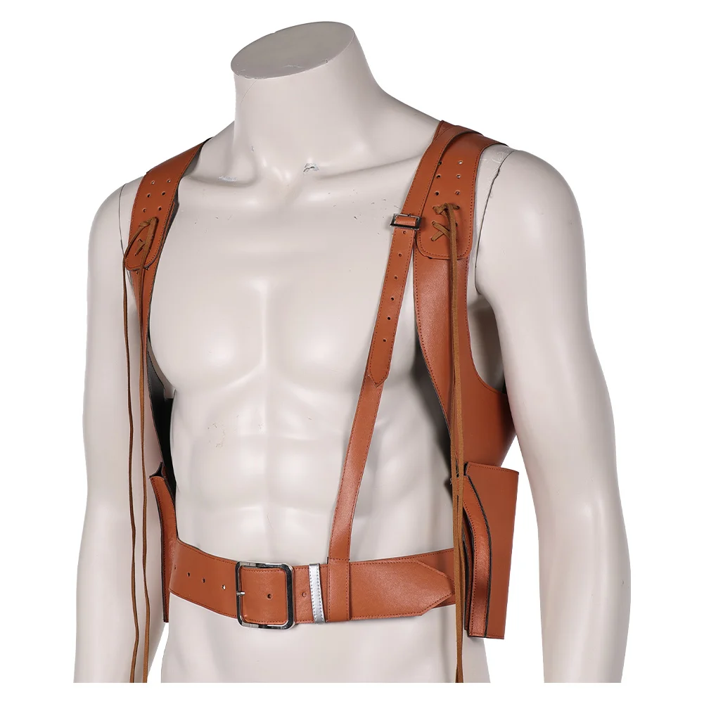 Rick O Connell Suspender Harness Holster เข็มขัดเอว 1997 ภาพยนตร์ Mummy คอสเพลย์แฟนตาซีปลอมตัวเครื่องแต่งกายอุปกรณ์เสริมผู้ใหญ่ผู้ชาย Prop