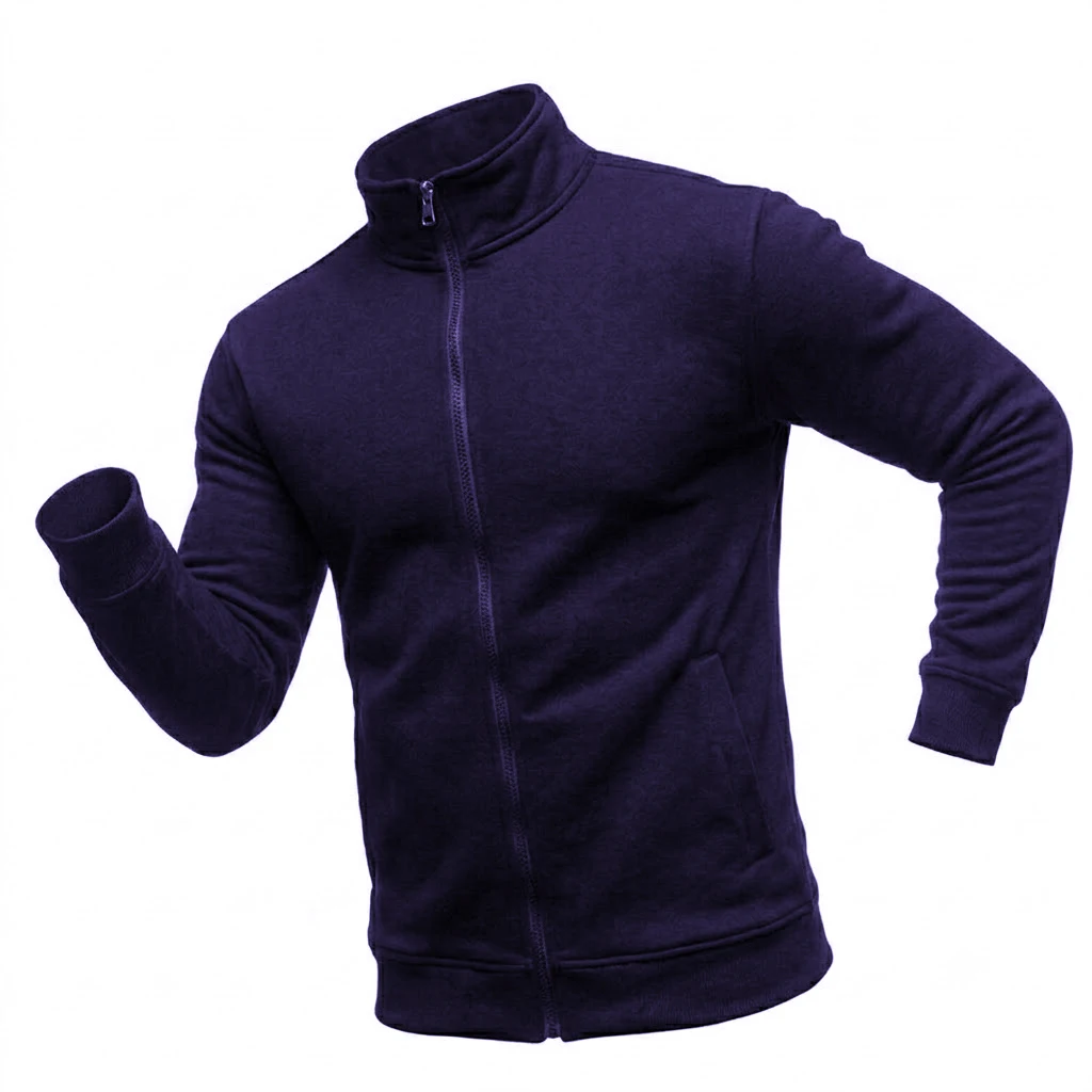 Herren-Sweatshirts mit Reißverschluss, Mock-Neck-Gym-Jacke, leichte Sweatcoats mit Reißverschluss, Outdoor-Sport-Langarm-Freizeitjacke. – Detail 10