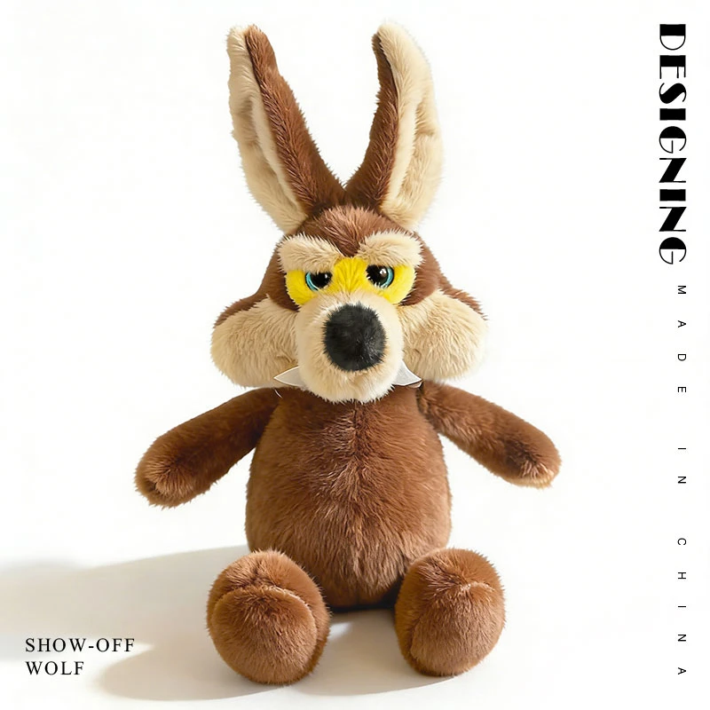 ตุ๊กตาหมาป่าตัวน้อยแสนตลก ของเล่นตุ๊กตาขนนุ่ม ของขวัญคริสต์มาสสำหรับเด็ก ช่วยคลายเครียด ของขวัญวันเกิดสำหรับเด็กเพื่อนซี้แสนสบาย