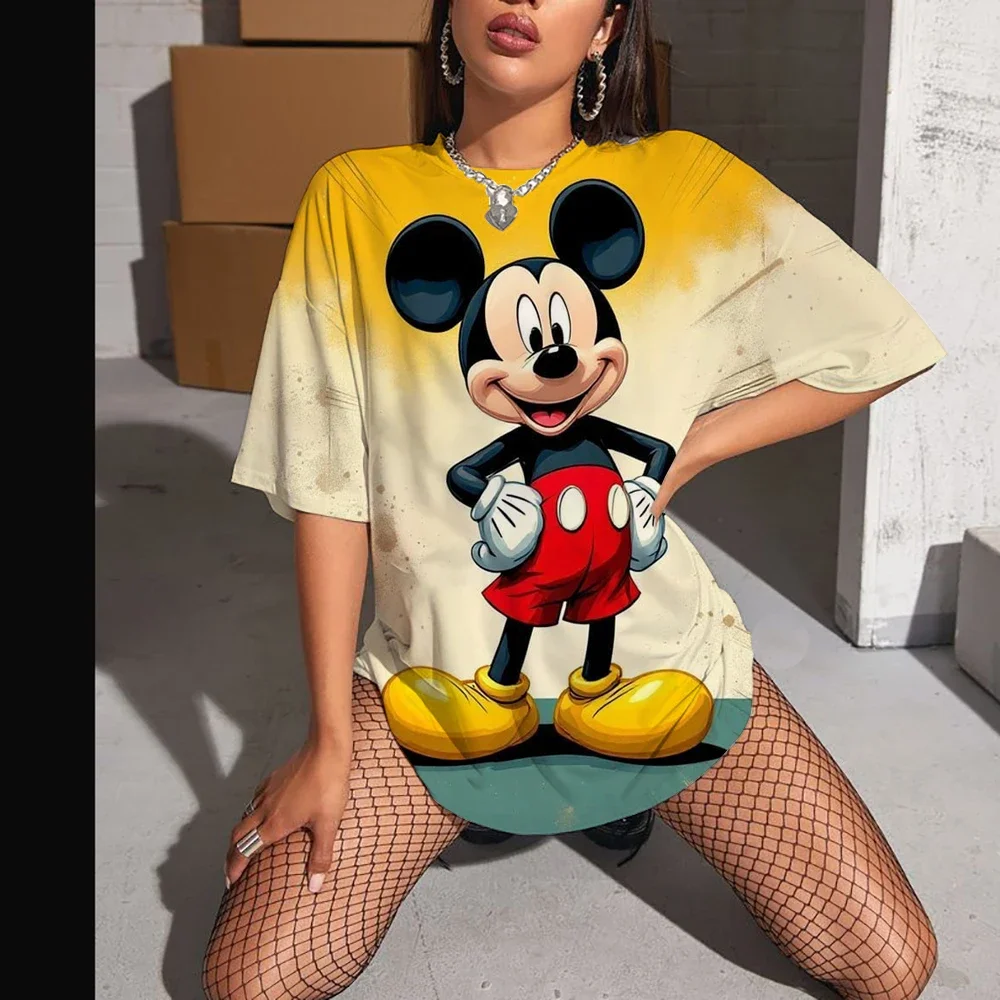 

Disney Kawaii Cartoon Anime 2025 Mickey Mouse Children's Hoodie Spring and Autumn Loose Thin O-neck Coat Cute Sweatshirt