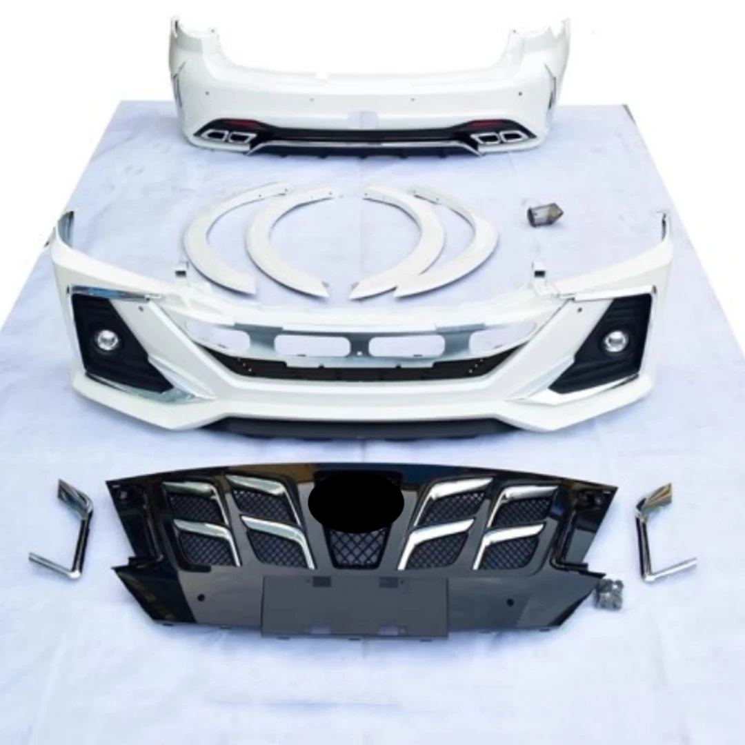 Body Kit Front Rear Bumper for Nissan patrol Y62 modified Grill Mask Eyebrow Rear Lip Tail Throat Strip Auto Accessories