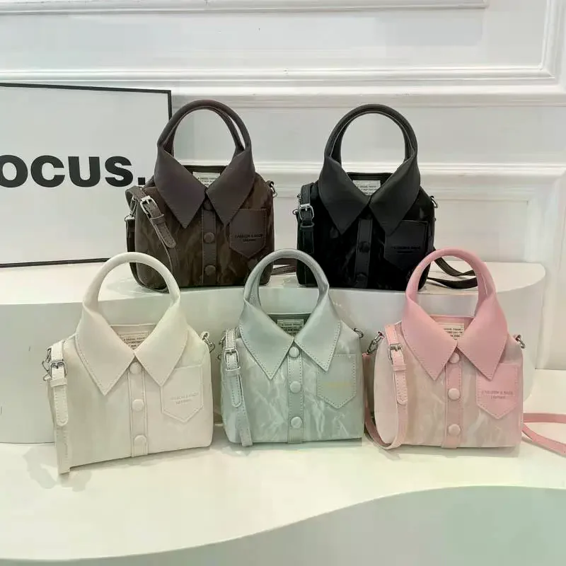 

Портативная сумка через плечо из искусственной кожи в рубашке, женская модная универсальная сумка через плечо, сумка на молнии, высококачественная сумка-тоут, пригородные сумки, подарки