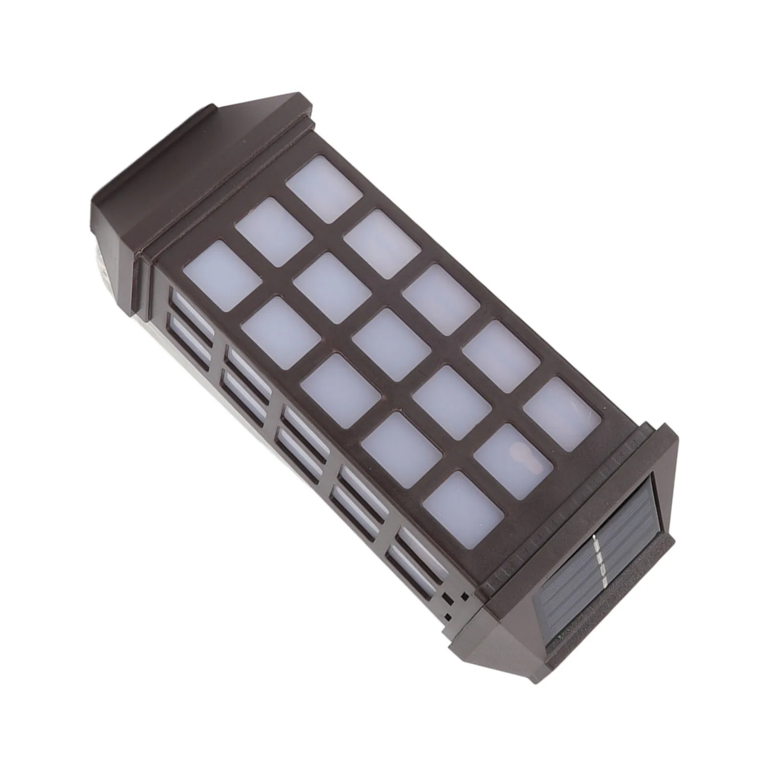 

2 Sets Solar Wall Sconce LED White Light Intelligent Control Wall Lamp for Patio Courtyard Decoration