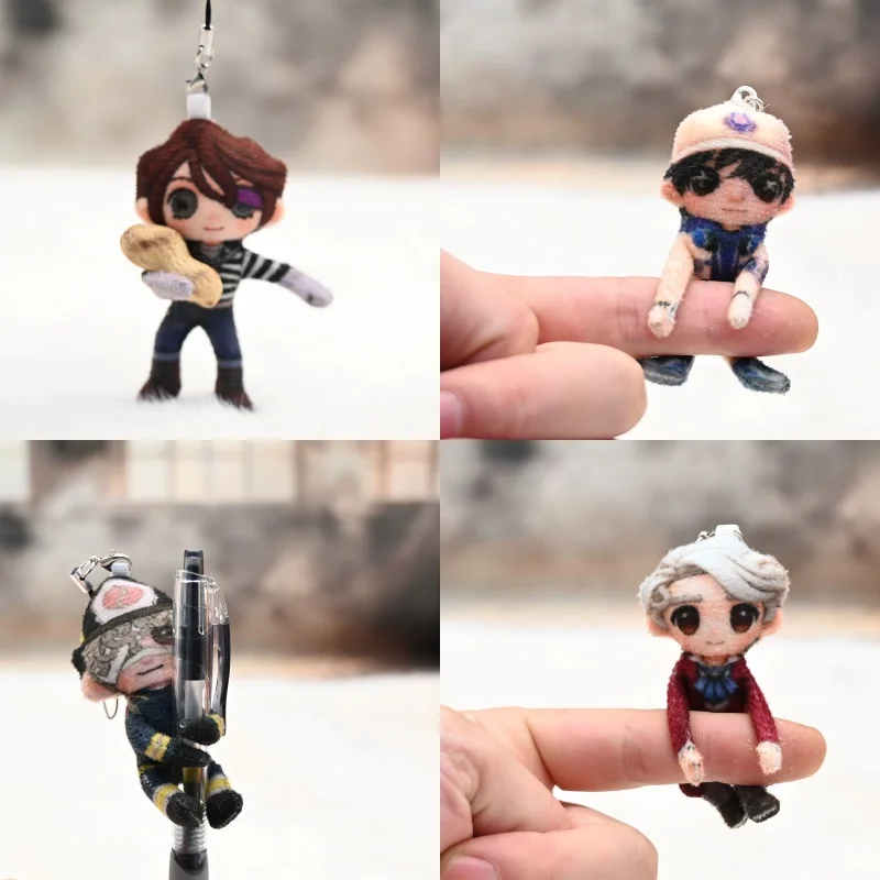 Hot 5cm Identity V Prisoner Luca Balsa Mini Finger Doll Keychain Cute Game Peripherals Decorative Backpack Keychain Fans Gift