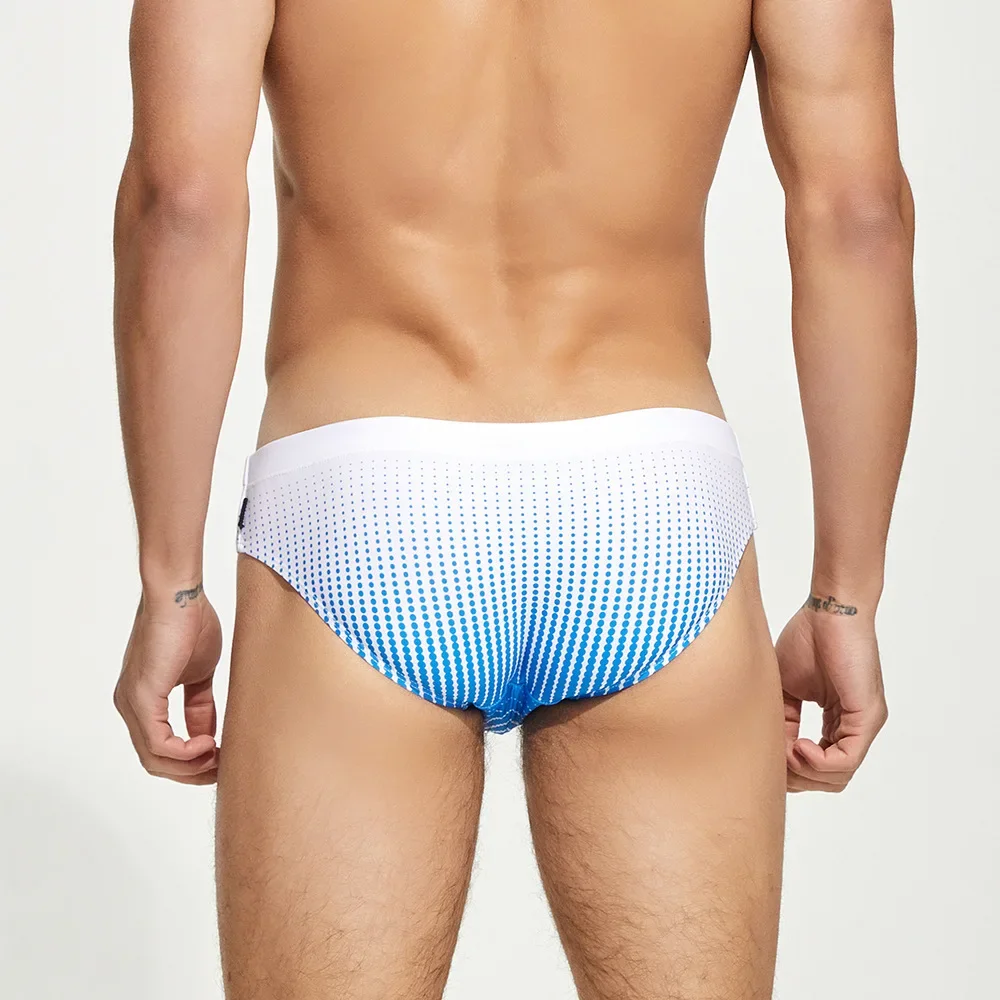 Men's Sexy Swimming Briefs Dot Pattern Swim Shorts Comfortable Bathing Suits for Hot Spring Pool & Beach Wear Swimsuits Swimwear