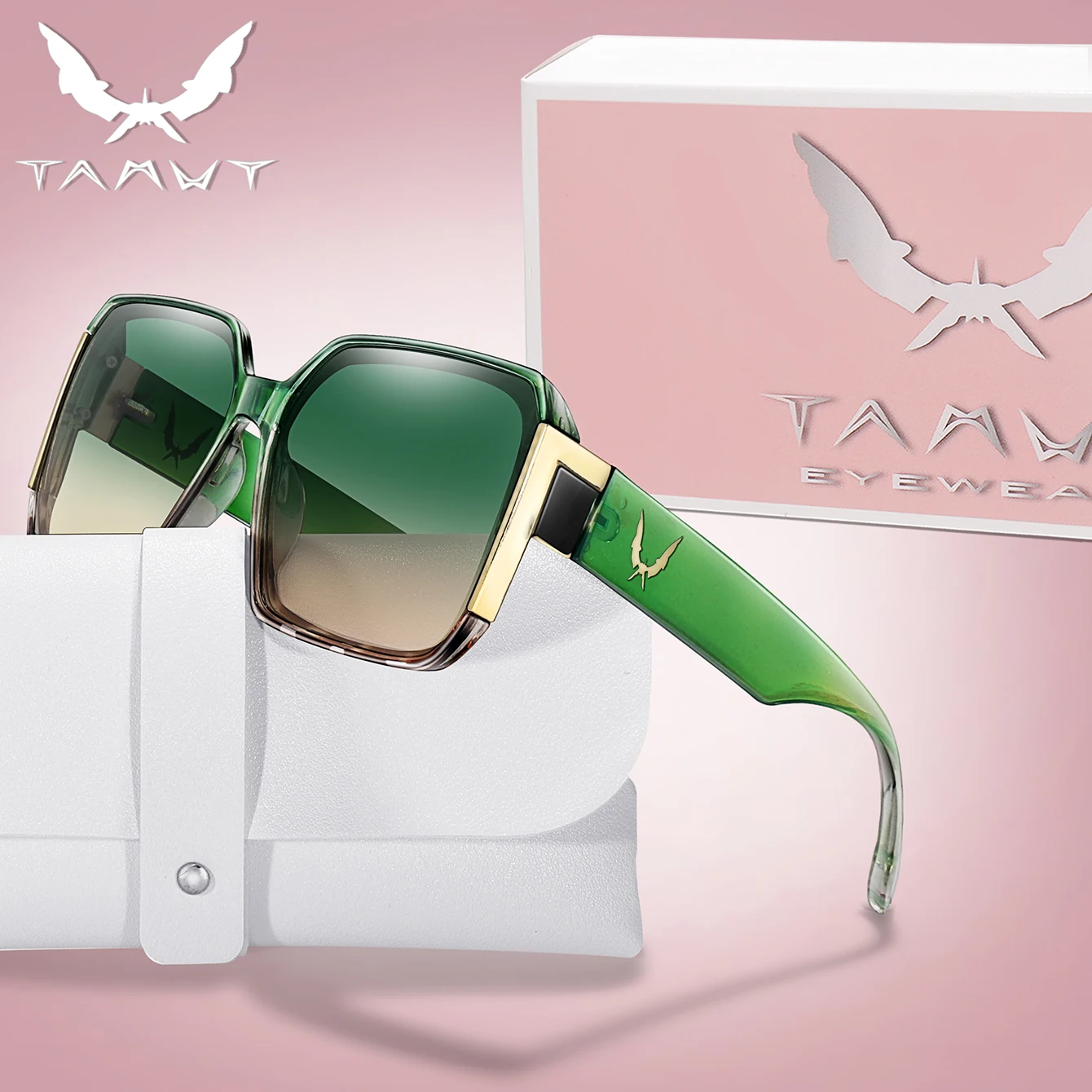 Luxuriöse Urlaubs-Sonnenbrillen für Damen und Herren, trendige quadratische Street-Shades mit UV-Schutz für Outdoor-Aktivitäten wie Wandern, Radfahren und Reisen.