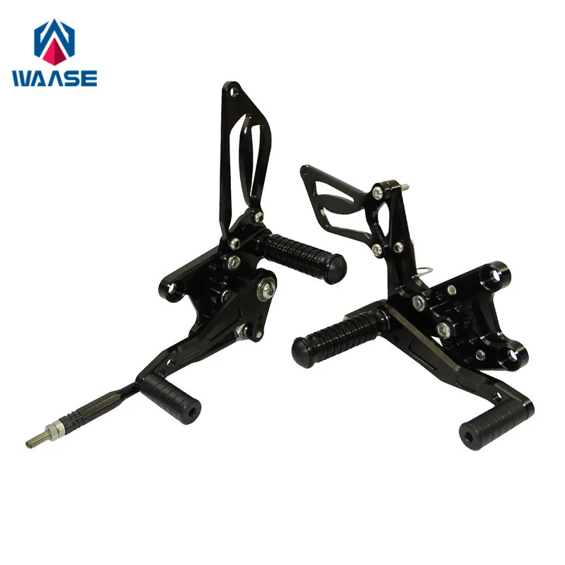 

waase For Suzuki GSXR600 GSXR 600 2000 2001 2002 2003 2004 2005 Adjustable Rider Rear Sets Rearset Footrest Foot Rest Pegs