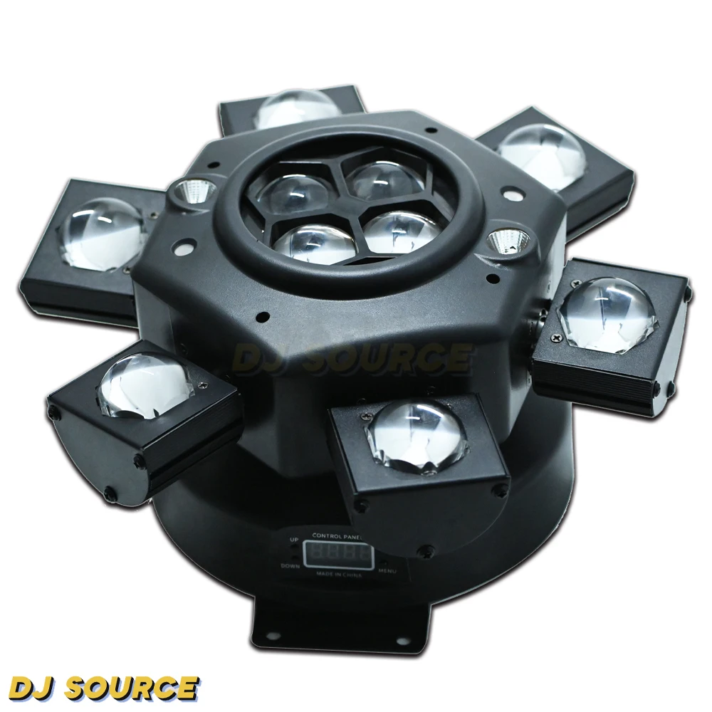 Imagem -03 - Rgbw Moving Head Light Bee Eye Beam rg Laser Strobe Stage Lights Dmx512 para dj Disco Party Stage Effect Lamp Novo 10x10w Pcs por Lote