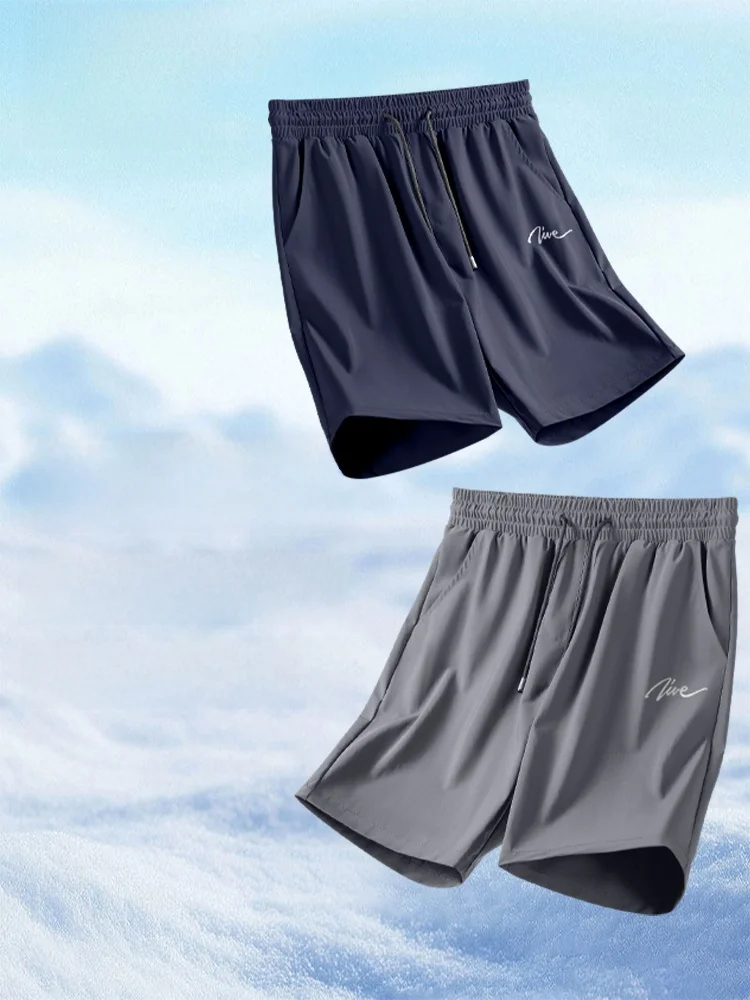 

TUCANO Lightweight Ice Silk Qui Dry Casual orts Men's Summer 2026 New Sle Elastic Waist Straight Leg Youth Faion