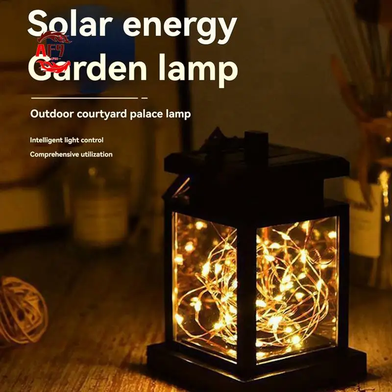 

AF90-Solar Star Palace Декоративные светильники Кемпинг Пейзаж Садовые фонари Садовые фонари Портативные маленькие подвесные светильники
