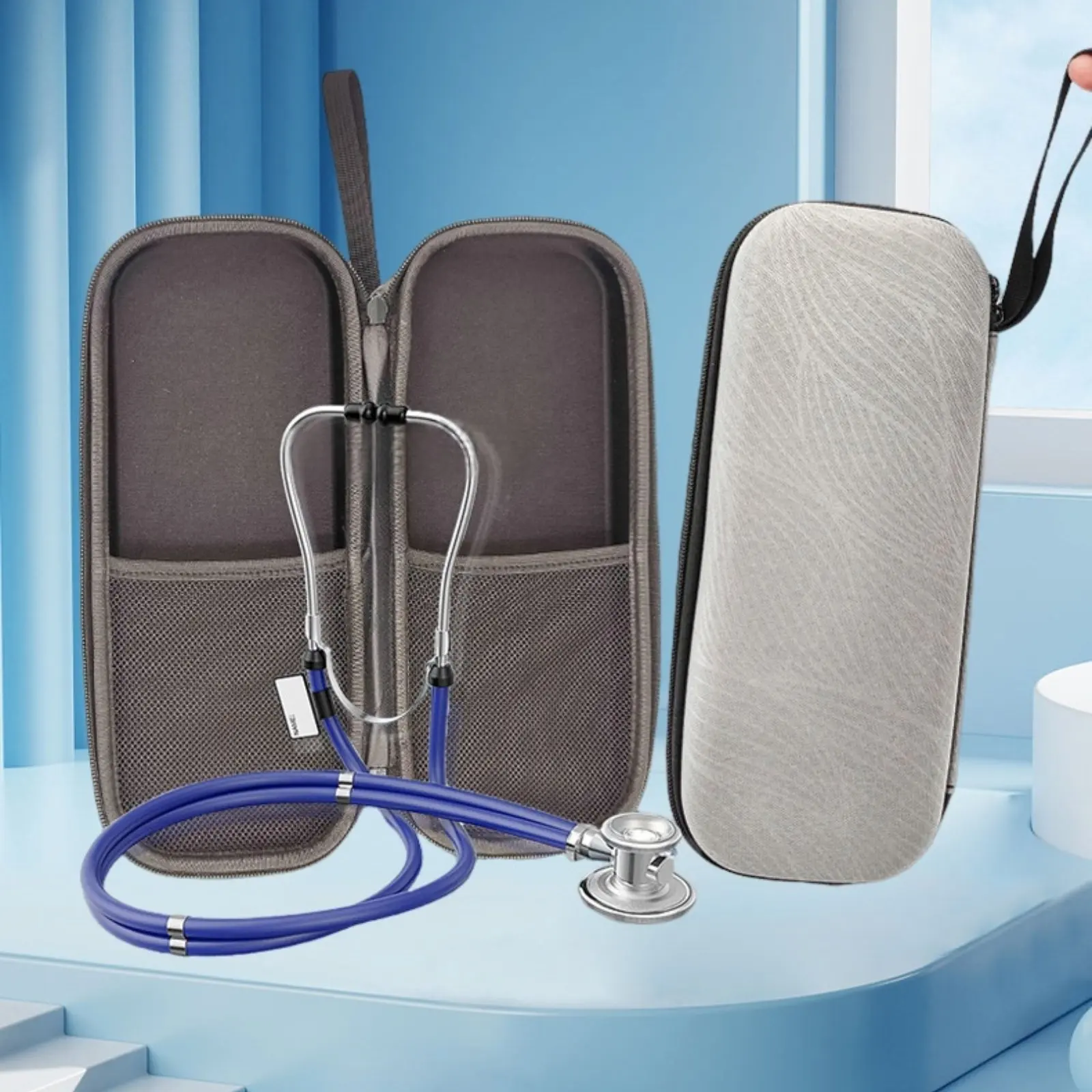 Foam Medical Instrument Case Fastener Closure Medical Instrument Carrying Case Foam Safeguarding Pouch Portable Long-Lasting