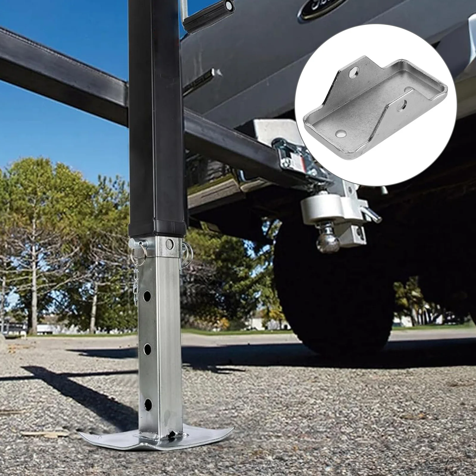 مقطورة جاك لوحة القدم قوي صلابة عالية خفيفة الوزن مقطورة استقرار جاك قوس وسادة للقدم القابلة للإزالة استخدام مريح