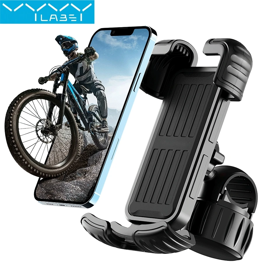 Vyvylabs Fahrrad-Handyhalterung 360° °   Universeller Fahrrad-Handyhalter für 4,7-6,7 Zoll große Mobiltelefone, stoßfester Halter, GPS-Clip, Motorrad-, Elektrofahrrad- und