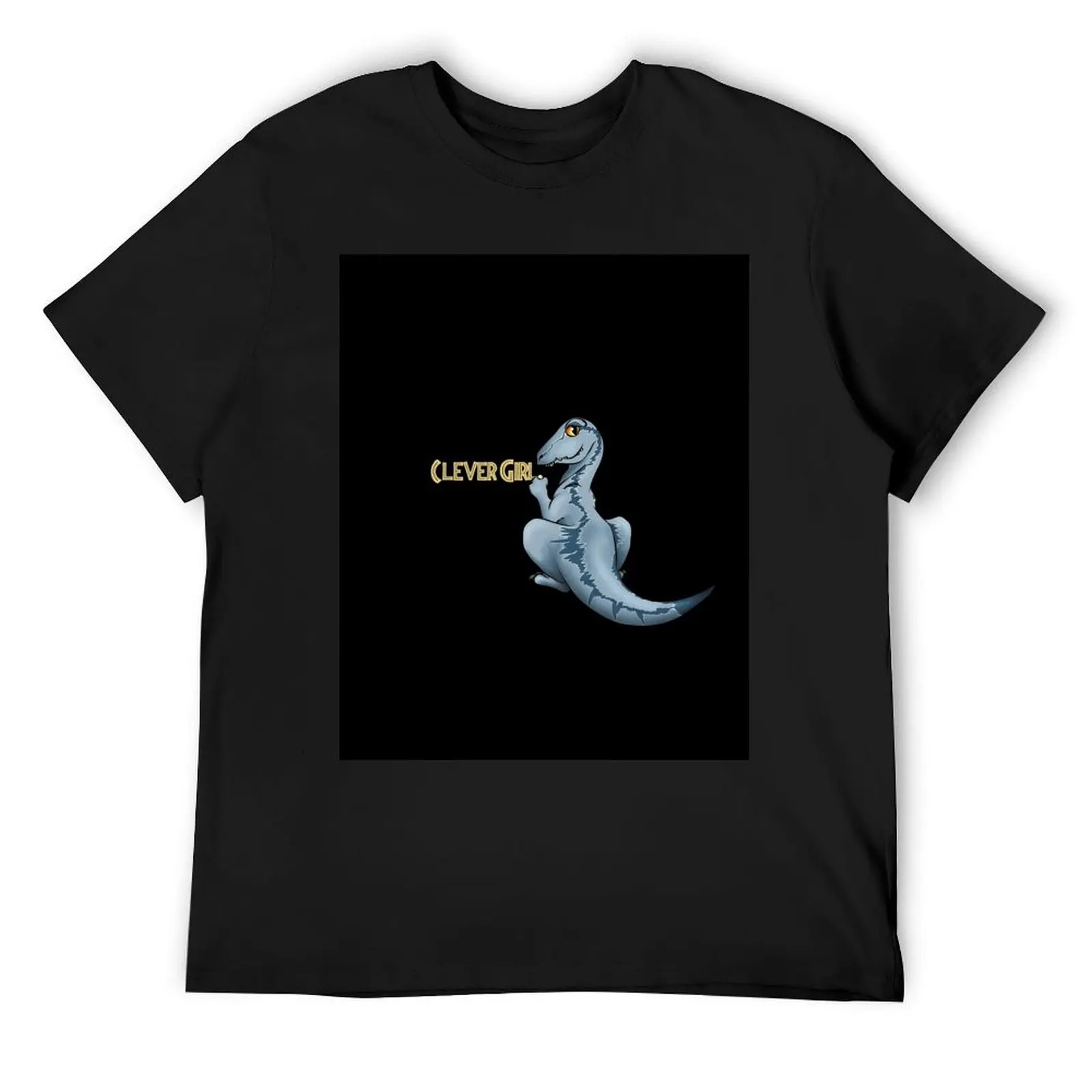 

Clever Girl Jurassic park Veloceraptor T-Shirt anime oversized Funny t-shirts luxury designer T-shirt men