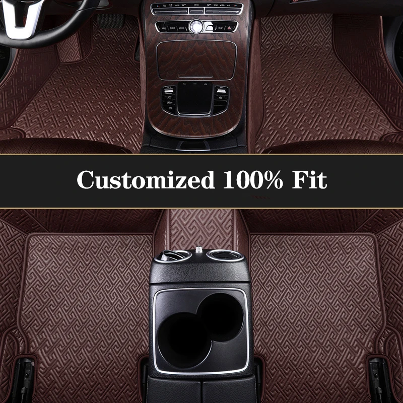 PU Car Floor Mats For Skoda Karoq 2017-2020 Tapis Voiture Auto Styling Carpet Dropshipping Center Accessories Interiors Foot Pad