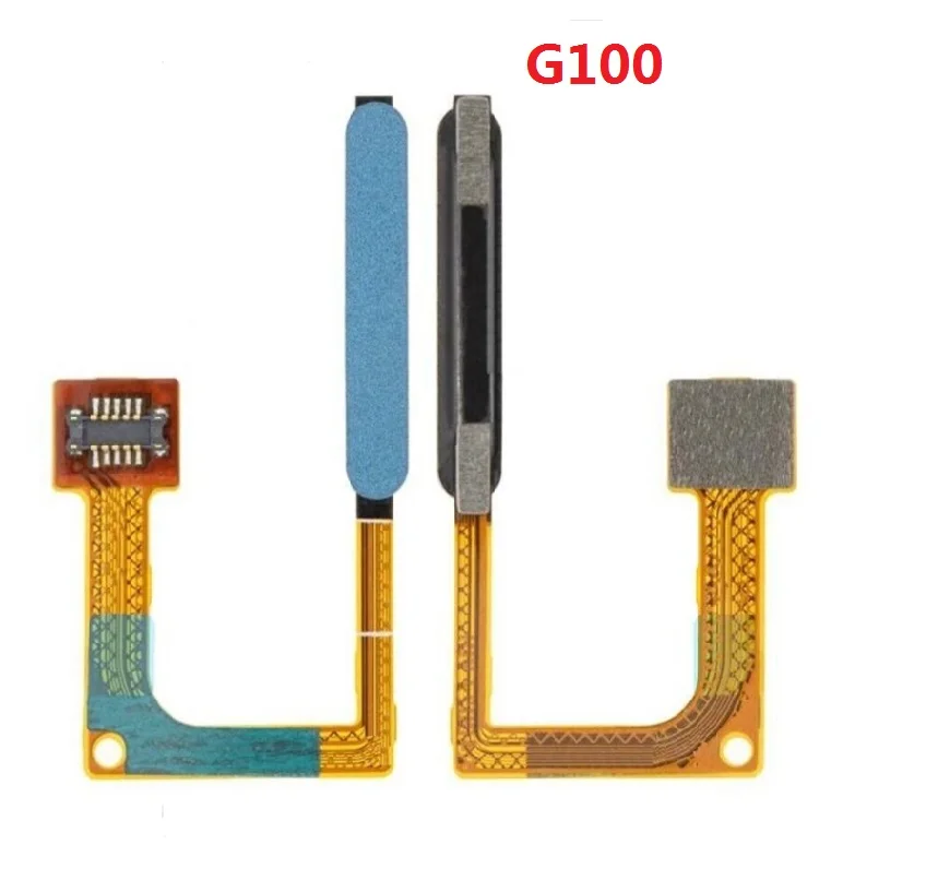 For Motorola Moto G100 XT2125 Fingerprint Sensor Reader Touch ID Home Button Key Switch Power On Off Flex Cable