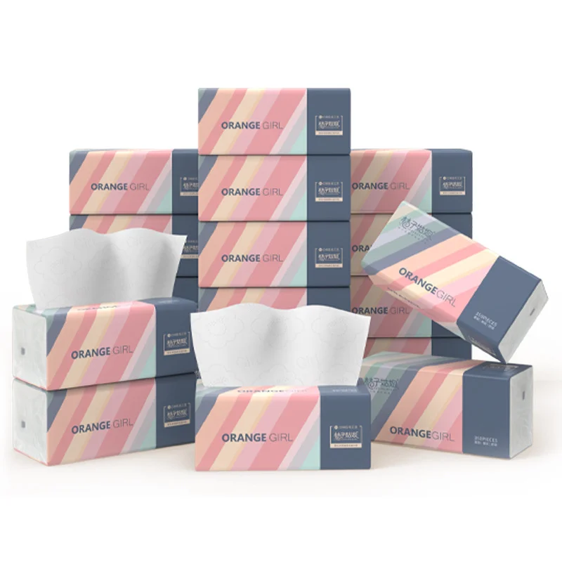 1/6pcs Household Paper-drawing Thickened Sanitary Tissue 6 packs of 2100 napkins-drawing large Packs of Paper-drawing car Paper