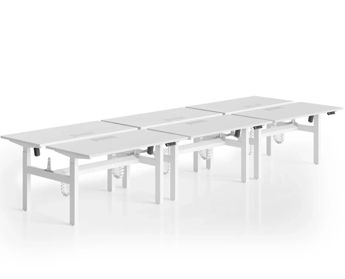Deluxe smart desk, human office workstation desk computer lift table office furniture electrically adjustable