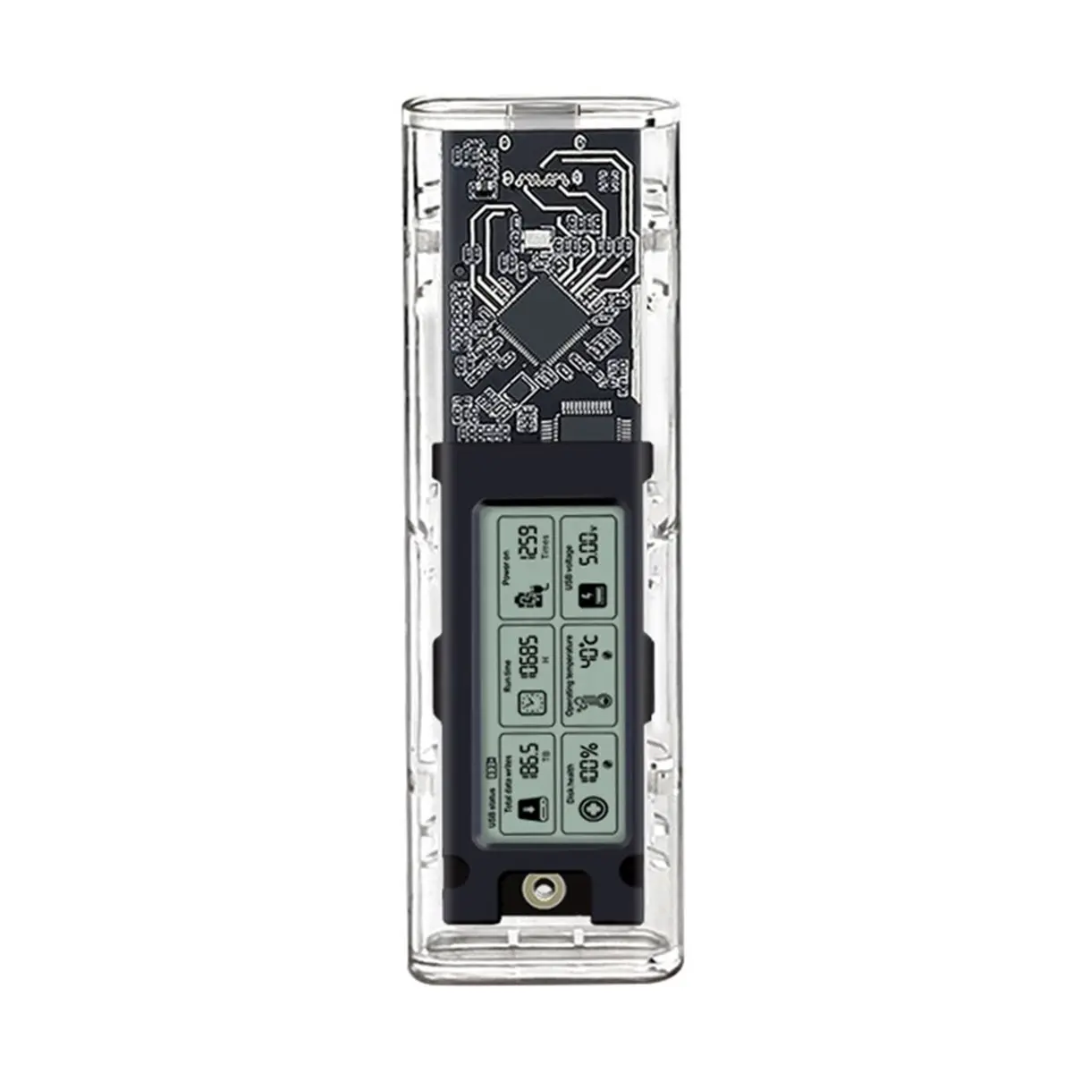 11·11COUPON M.2 SATA NVME Protocol SSD Enclosure Case Intelligent Digital Health Detection Type-C USB3.2 Hard Drive Case