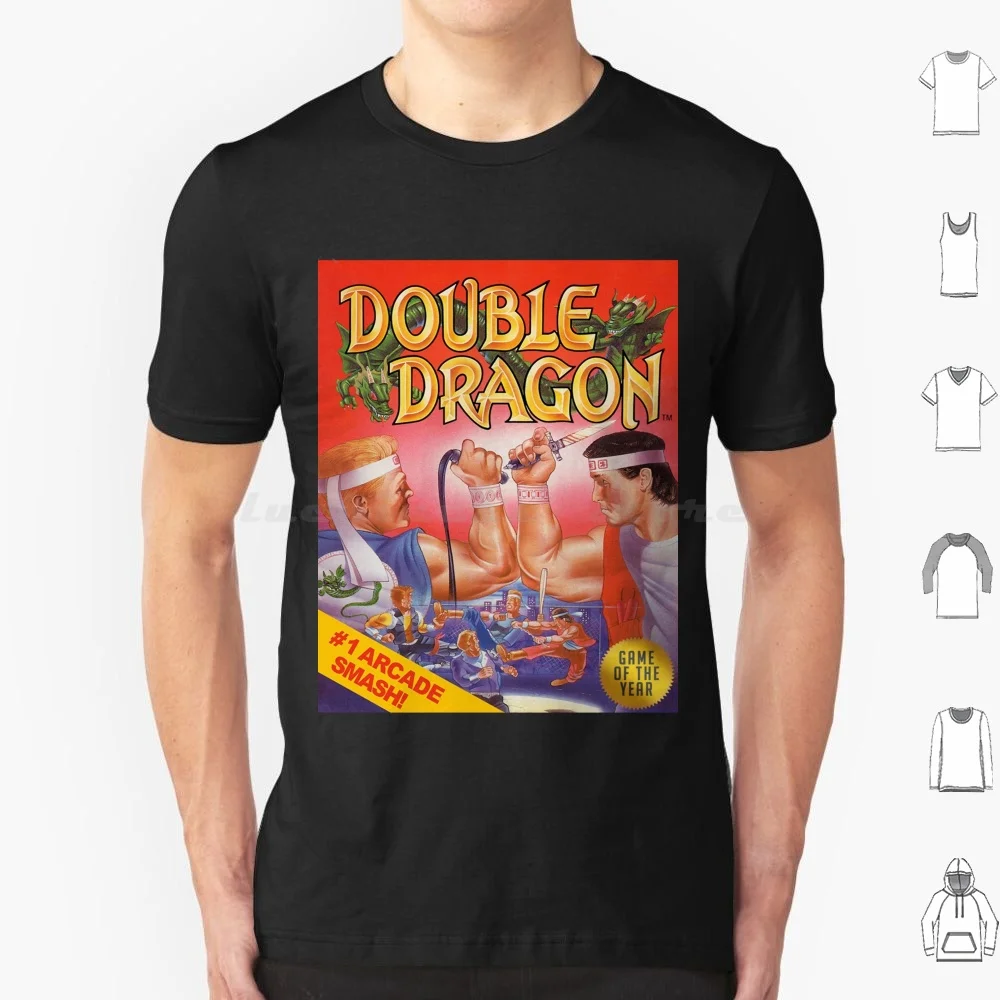 Double Dragon T Shirt Big Size 100% Cotton Double Dragon Old School Games Video Games Videogames Nes