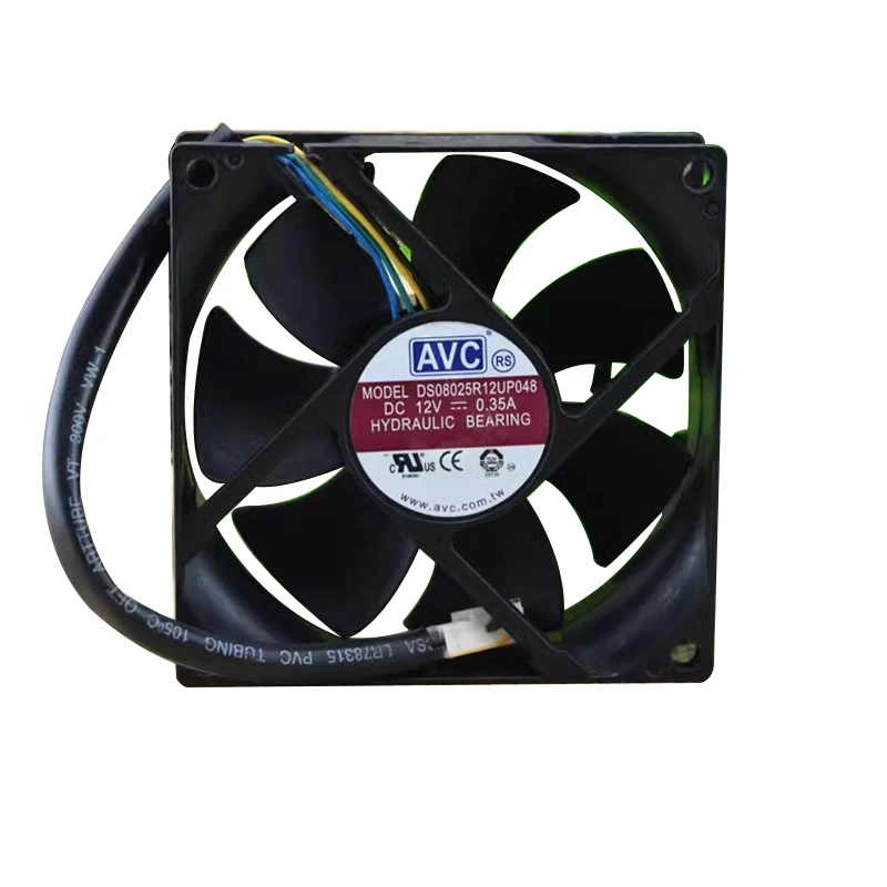 8025 DS08025R12UP048 8025 4wire temperature control silent CPU8cm fan