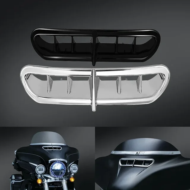Motocykl owiewka przednia Vent Accent zewnętrzna tapicerka dla Harley Touring Electra Glide przemieszczanie się po ulicy Trike 2014-2021 części Motocross